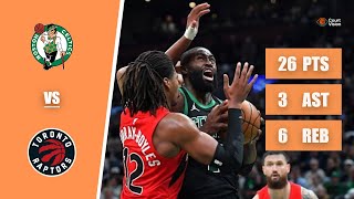 Jaylen Brown - 26 Points, 3 Assists, 6 Rebounds vs Raptors - 2025-26 Regular Season