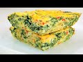 Eggs with Spinach | Easy and Healthy Spinach Egg Casserole | Easy Breakfast