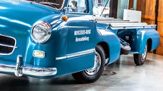 Mercedes-Benz Renntransporter Blue Wonder 1955 futuristic truck for Silver Arrows
