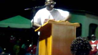 Dr. Wilson rallying at a Public meeting in Conaree 2