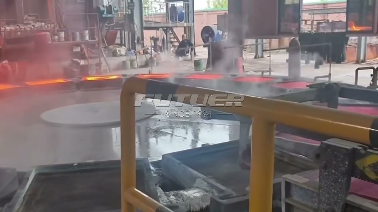 Copper anode plate casting machine | disc round continuous casting production