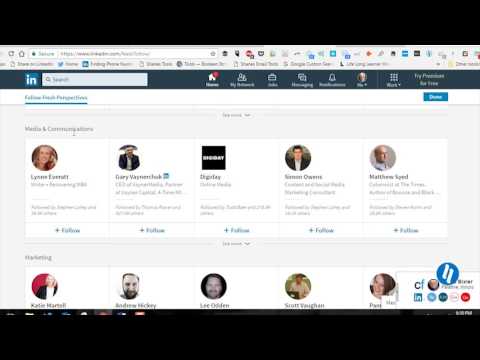 LinkedIn Homepage Newsfeed 2017