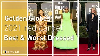 Best and worst dressed on the 2021 Golden Globes red carpet