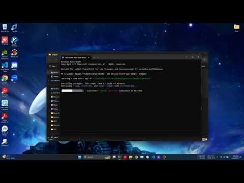 How to create a React JS project using CMD | easy tutorial