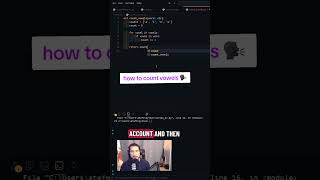 how to count vowels 🗣 #coding #programming #lernprogramming