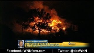Abc's chief health & medical editor dr. richard besser addresses
chemical concerns from the blast. *more: http://abcn.ws/114w2oy