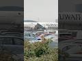 Kuwait Airways 777 landing at Heathrow