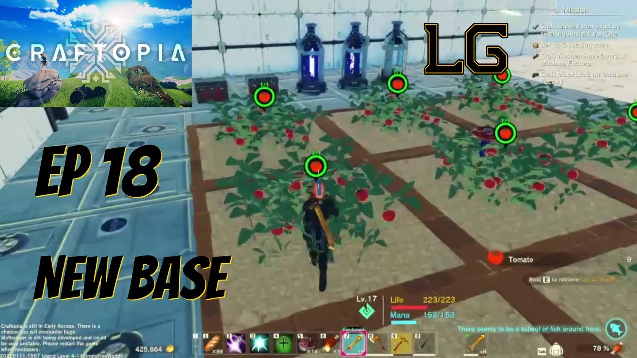 Working On The New Base And Improving Some Crops - Let's Play Craftopia EP 18