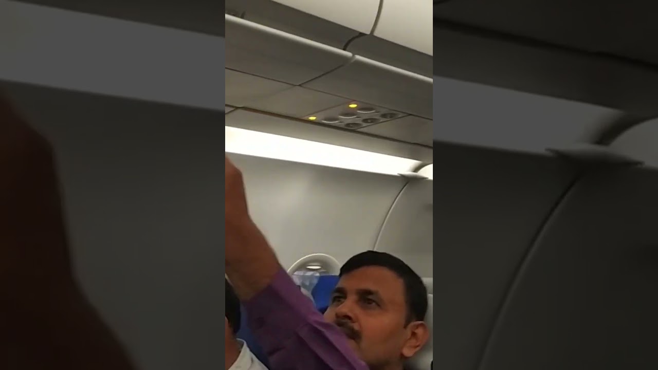 Indian indigo flight inside view 