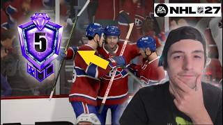 INTENSE DIAMOND 5 RANK UP GAME! I NHL 27 HUT screenshot 2