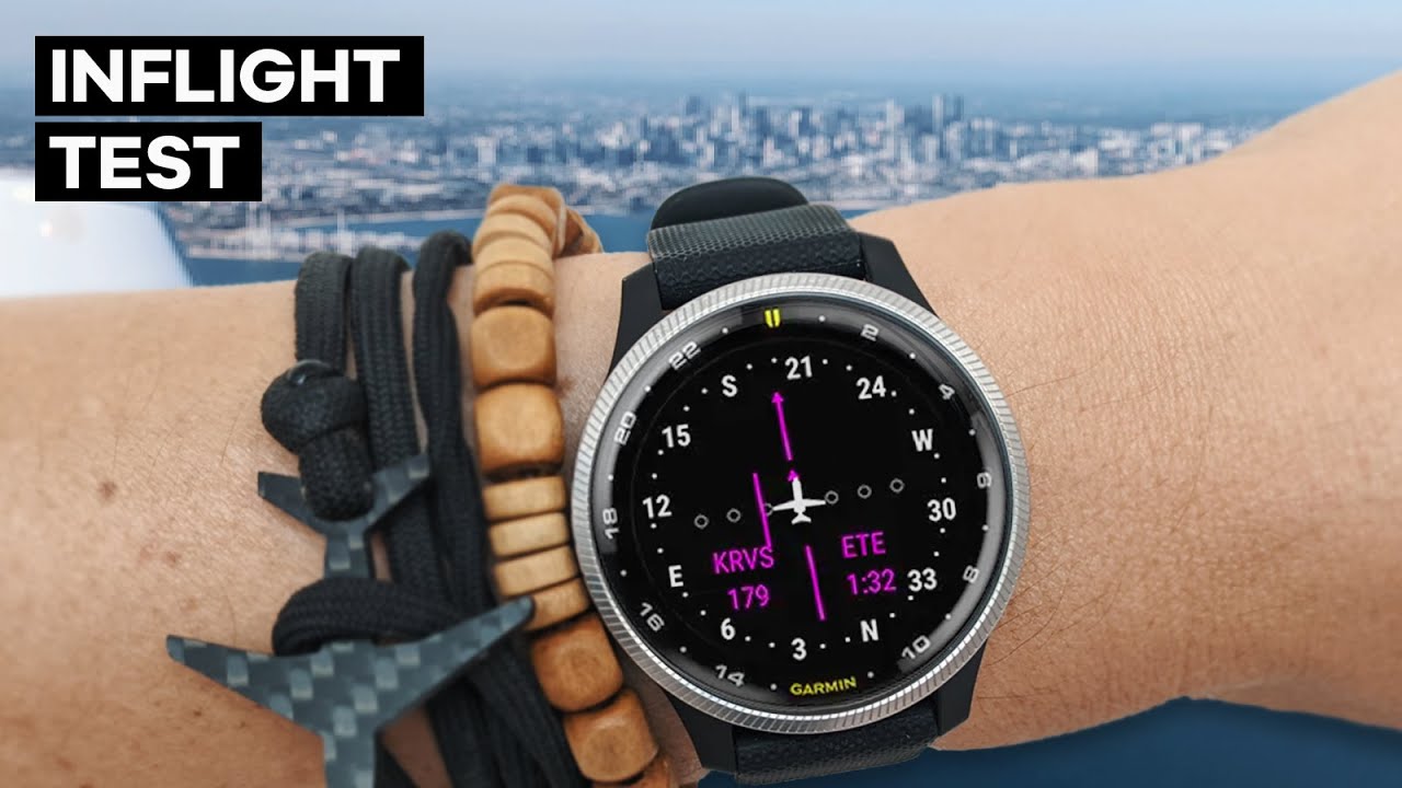 Flying with Garmin's NEW D2 Air pilot watch - YouTube