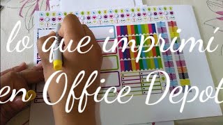 Lo que imprimi en Office Depot - YouTube