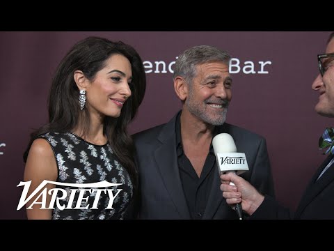 George and Amal Clooney on the Red Carpet at 'The Tender Bar' Premiere