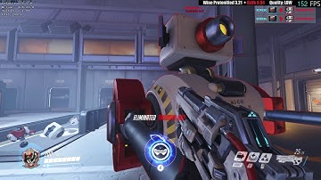 Wine Protonified 3.21 + DXVK 0.94 - Overwatch LOW settings - Practice Range - Linux - Nvenc