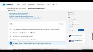 Appointments in Education Cloud Quick Look