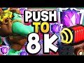 TOP 100 LADDER PUSH to 8000 TROPHIES with SPARKY! - CLASH ROYALE