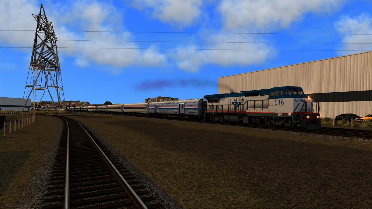 Open Rails: Amtrak surfline horizon set run | D.C