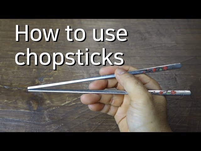 How to use chopsticks, Chopsticks, Using Korean chopsticks 