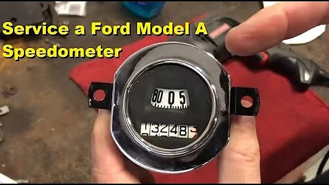 How to service a Ford Model A speedometer