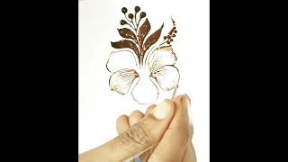 #short/Easy BeautifulMehndi FlowerDesign Elements(Subscribe Please 🙏) @MehandibyReena#hennaart