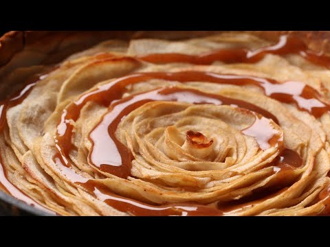 Caramel Rose Apple Pie