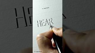 HEART❤️ writing in 3D shadow lettering #shorts #3d #lettering #viralvideo Wealth
