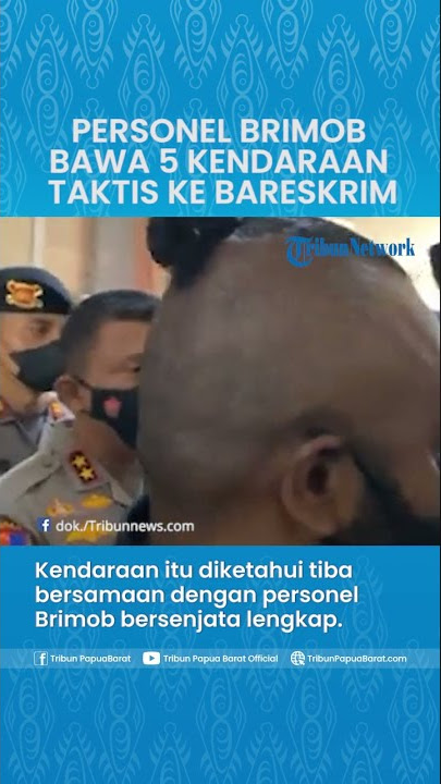 Personel Brimob Bawa 5 Kendaraan Taktis ke Bareskrim Polri dengan Bersenjata Lengkap