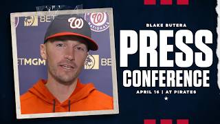 Blake Butera Press Conference Nationals At Pirates April 16, 2026