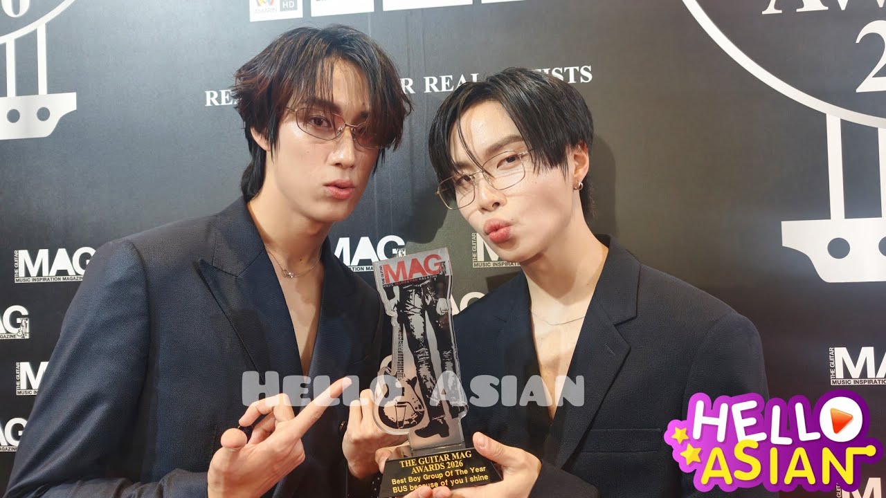 📍อลัน-จั๋ง รับรางวัล BUS - Best Boy Group of the Year /BUSเตรียม เอเชียทัวร์