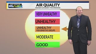 Beautiful but still hazy at times this weekend