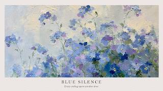 Relaxing Piano Music 💙 Dancing Blue Flowers for Study & Relaxation