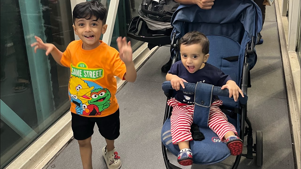 Khi to Malaysia trip part 1 (balaj and Abuzar’s first  flight together)💕