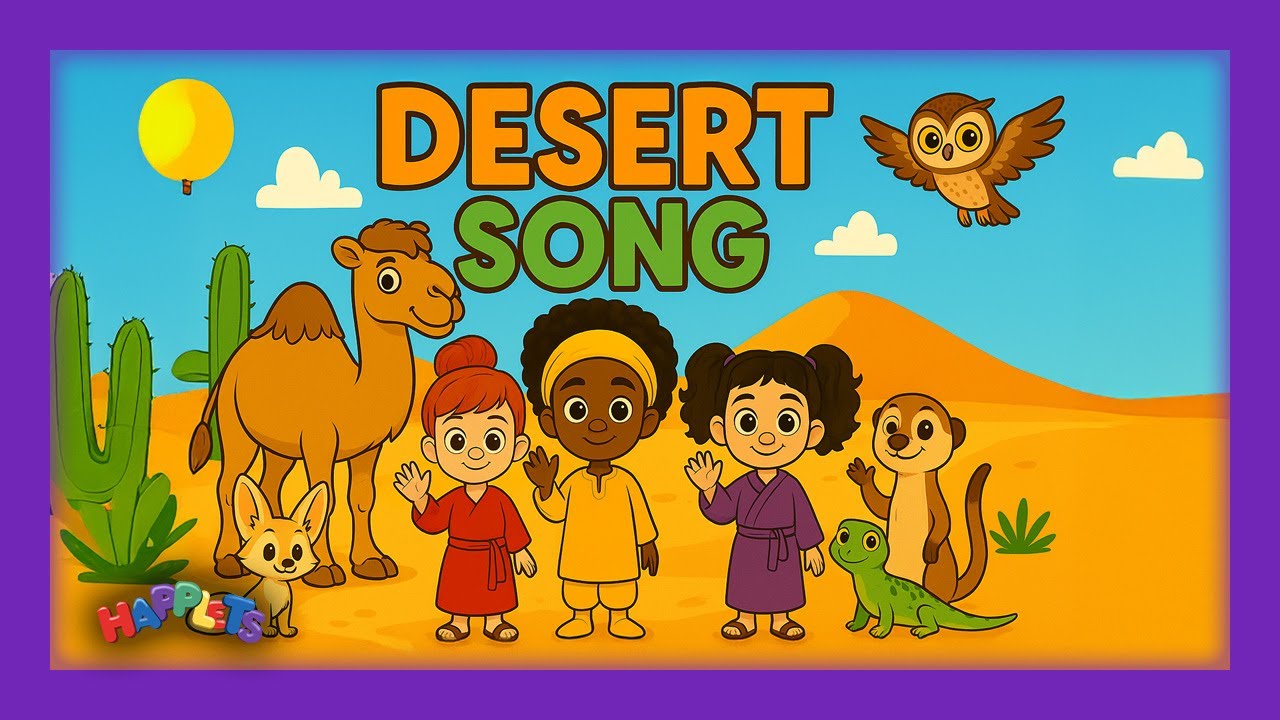 🌵 Desert Song for Kids | Learn About Animals with The Happlets ...