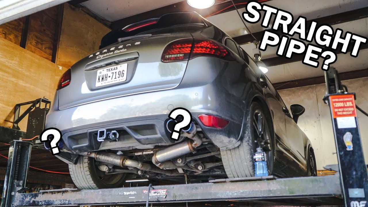 NEW EXHAUST for the Cayenne Turbo! YouTube