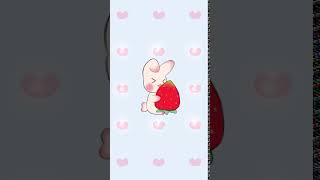 Galaxy Themes - [POLY] Cute Strawberry Rabbit screenshot 1