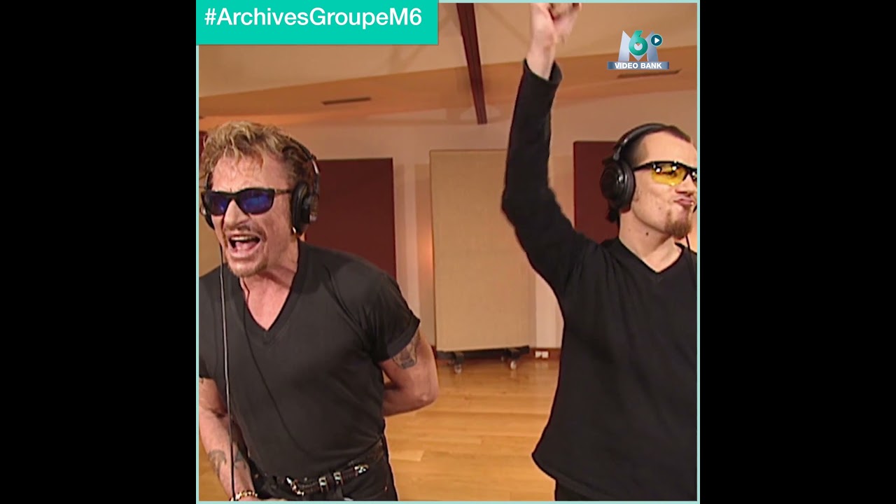 Johnny en duo studio sur Allumer le feu avec Pascal Obispo (04.01.1998)