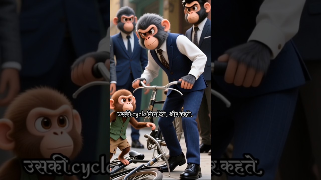 bander Apni mehnat se ameer bna. 