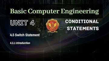 4.5.1 Switch Statement | Unit 4 | BT-205 | C Programming | BASIC COMPUTER ENGINEERING | RGPV
