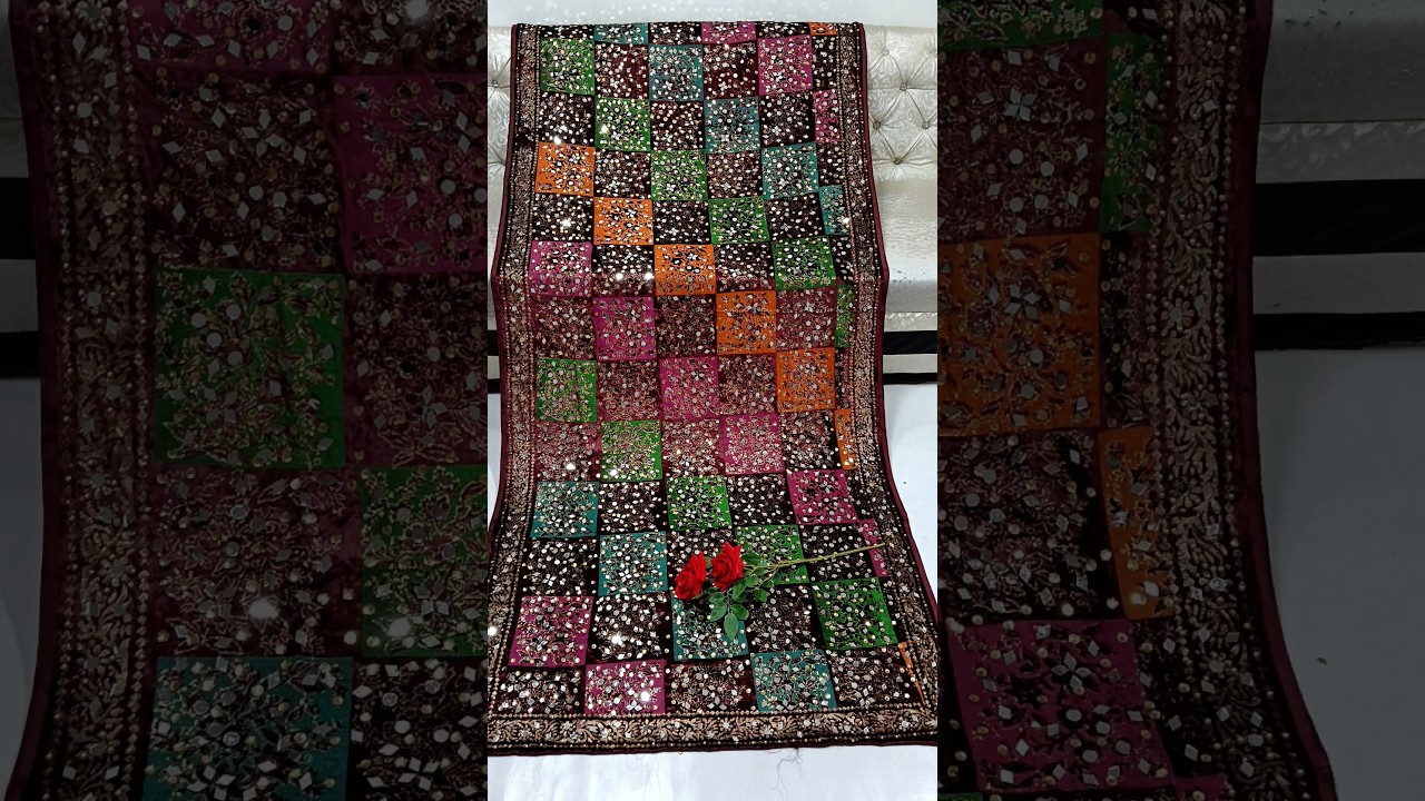 velvet shawl design 🍁|velvet ki shawl ke design 