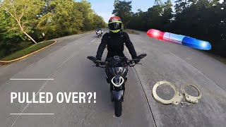 CRAZY Ducati Monster Morning Commute with COPS in 4K