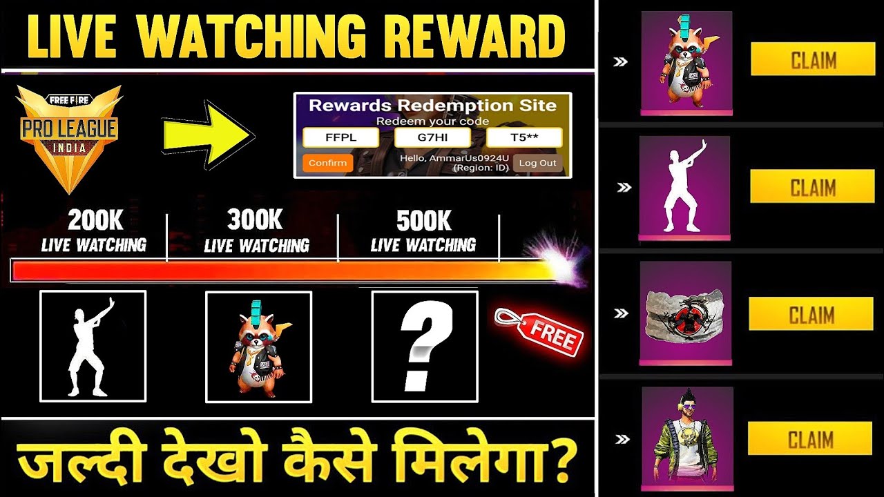 CLAIM FREE REWARDS | TODAY'S NEW REDEEM CODE FREE FIRE | 18 JULY FREE REWARDS REDEEM CODE FREE FIRE