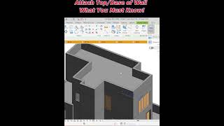 Attach Top/Base of Wall in Revit | Must Know Tip 🚀 #shorts #ytshorts #Revit
