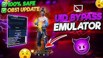 EMULATOR BYPASS FROM GAR*ENA DATABASE ✅ | BYPASS EMULATOR WITH UID | FREE FIRE UID WHITE LIST