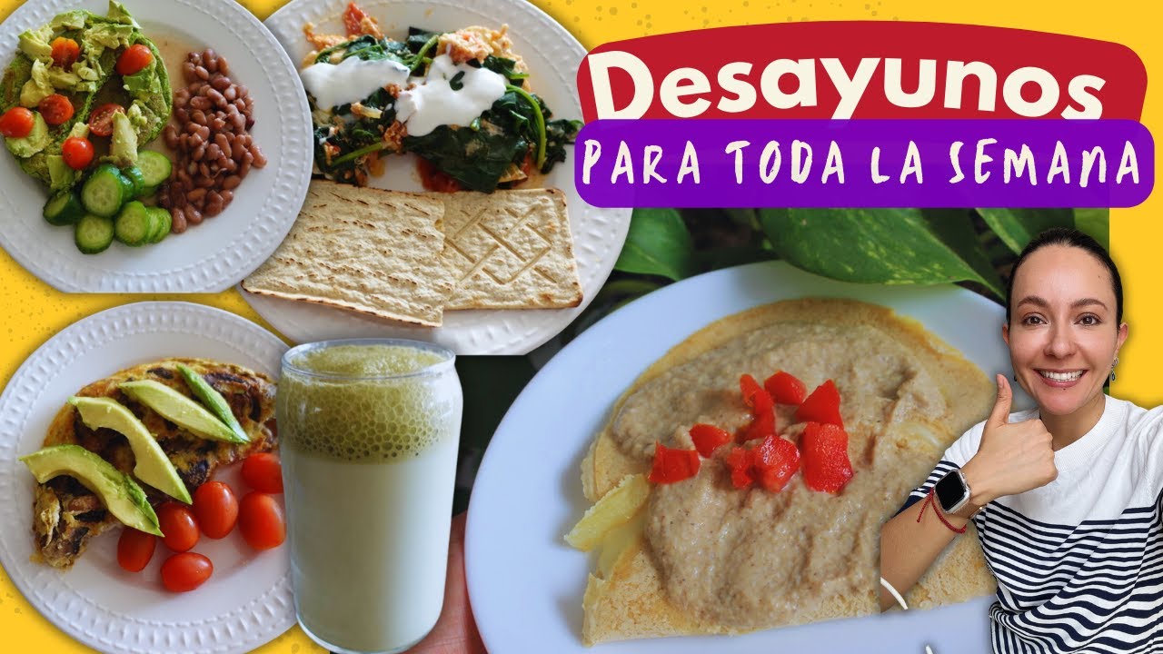 🥞🍳🥣Ideas para desayunar TODA la SEMANA #desayunossaludables