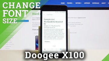 How to Change Font Size in Doogee X100 – Change Size of Text