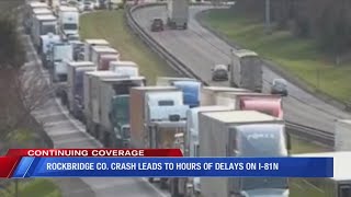 All northbound lanes of Interstate 81 are closed at mile marker 179 in Rockbridge County, according
