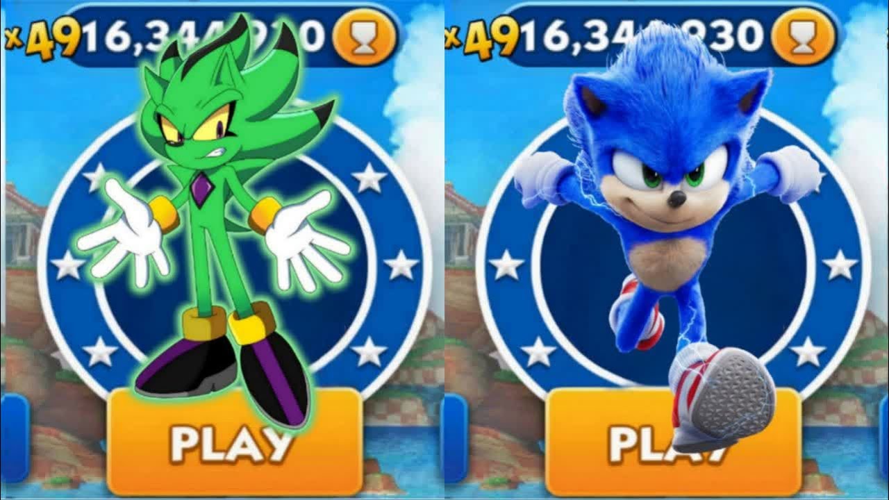 Sonic Dash - Vector Sonic VS Movie Sonic _ Movie Sonic vs All Bosses ...