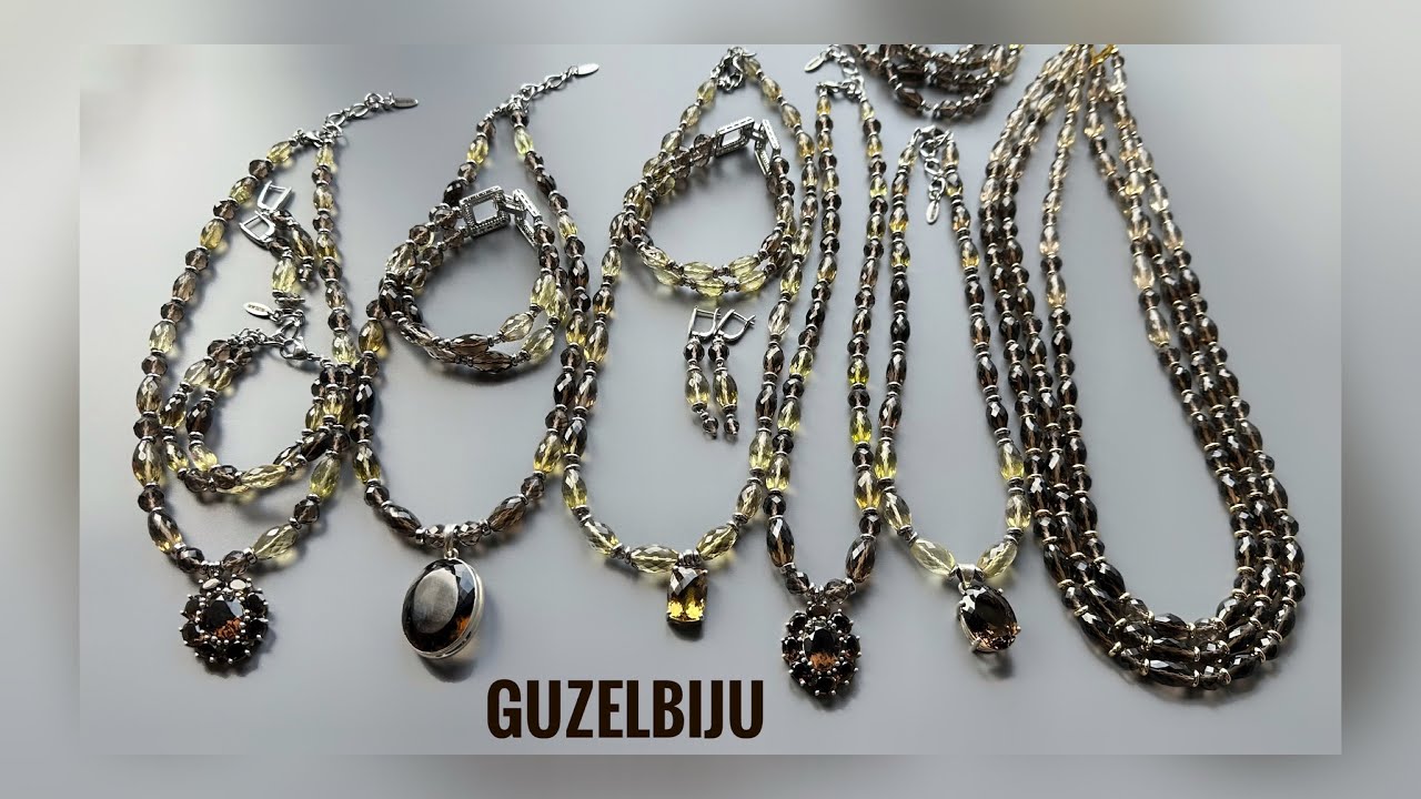 Раухтопаз на умопомрачительном, цитрин, аметист, жемчуг и др. Авторские украшения от Гузель Ивановой