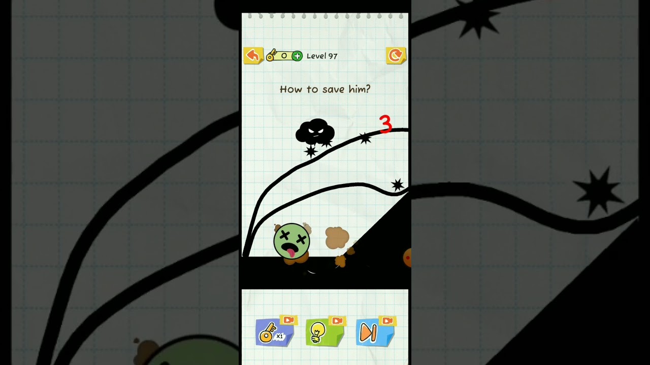 Draw 2 Save Level 97, Solved! 🔥🔥