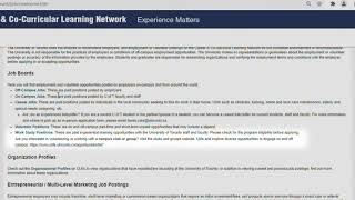 Using the CLNx: Navigating job boards – University of Toronto
